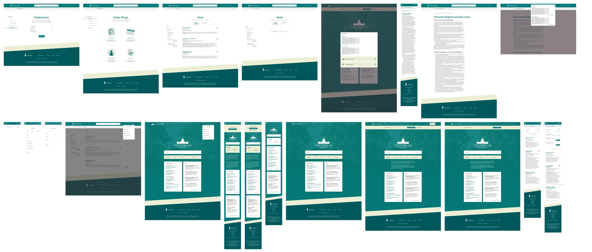Mobile designs were created in junction with its desktop counterpart, allowing for a mobile-responsive experience